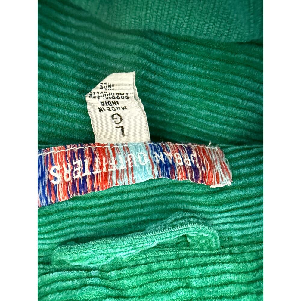 Urban Outfitters SZ Large Green Long Sleeve Corduroy Button Up Shacket Jacket - Picture 5 of 7